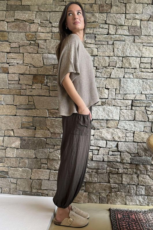 Conrad Boxy Cotton Knit Earth